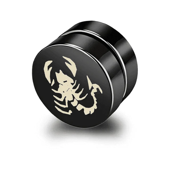 AERO STING - Magnetic Non-Piercing Pure Titanium Steel Studs Earrings for Men & Boys (2 Pcs) - Image 3