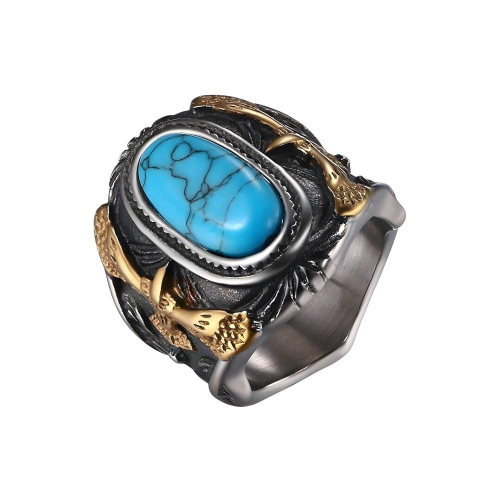 EAGLE CREST RING - Pure Stainless Steel Men’s Steel-Plated Ring – Statement Luxury Jewelry (Size : 23) - Image 3