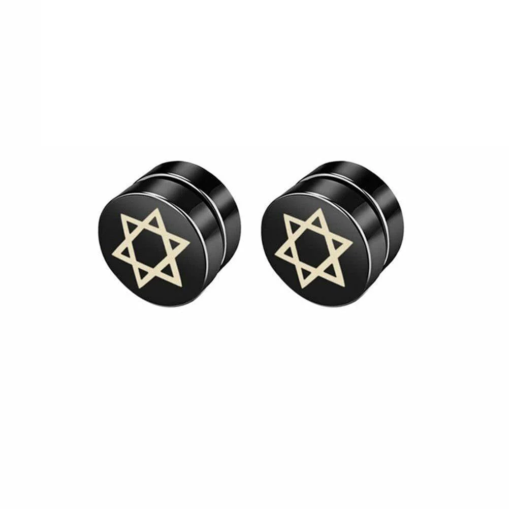 MAGEN - Magnetic Non-Piercing Pure Titanium Steel Studs Earrings for Men & Boys (2 Pcs) - Image 3