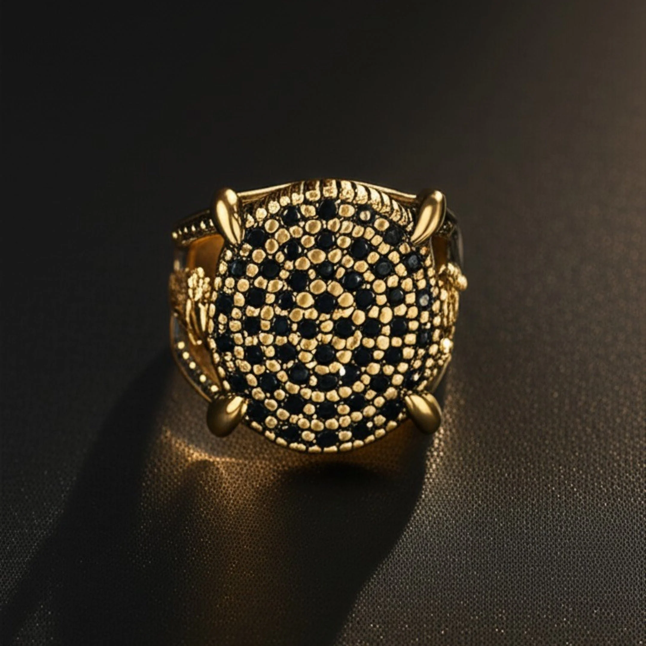 Royal Series - THE DRAGONHOLD RING - Pure Stainless Steel Men’s Black-Steel-Plated Ring – Statement Luxury Jewelry (Size : 27) - Image 6