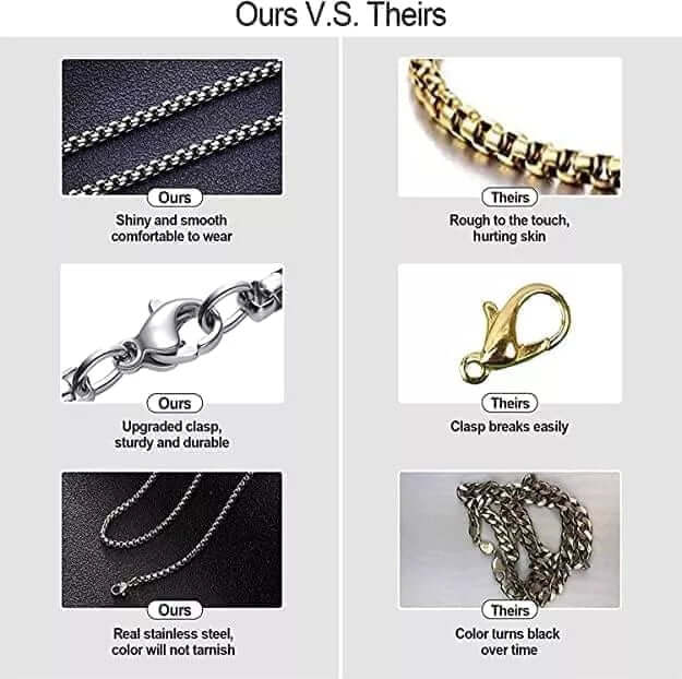 TWISTED ROPE - 3.5mm Chain Stainless Steel 24inch for Men & Boys - Image 6