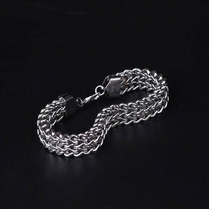 ITALIAN MESH CLAW - Stainless Steel Italian trending Style, double-layer thick 10mm Bracelet, 7 to 8 inch with Lobster Claw Buckle for Men & Boy - Image 4