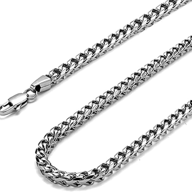 WHEAT CHAIN -  4mm  Pure Stainless Steel Chain, 24inch for Men & Boys - Image 5