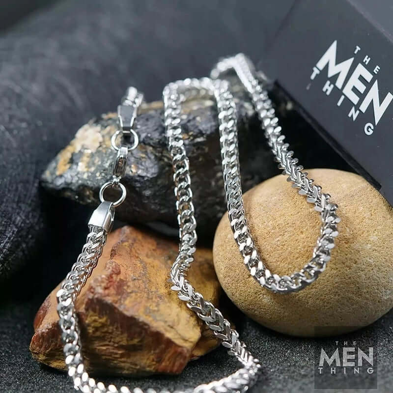 WHEAT CHAIN -  4mm  Pure Stainless Steel Chain, 24inch for Men & Boys - Image 6