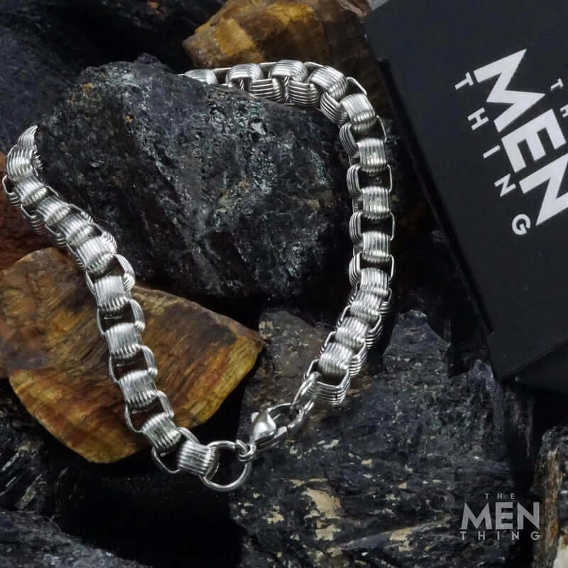 CURVELINE - 6mm Stainless Steel Bracelet 7 inch for Men & Boy - Image 4