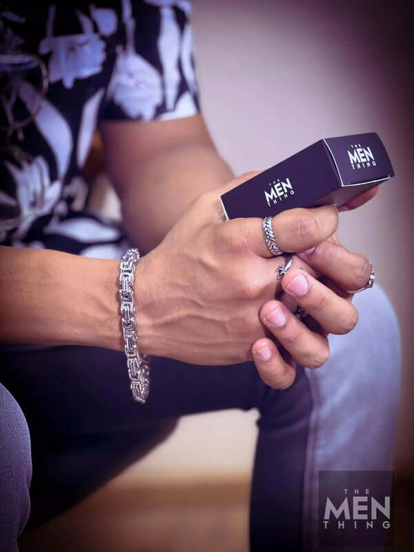 MASCULINE -  8mm Stainless Steel Bracelet, American trending Style, 7 to 9 inch with Lobster Claw Buckle for Men & Boys - Image 4