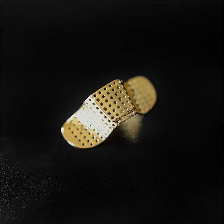 NOSE BAND-AID - Gold Toned Fashion Nasal Clip, Nightclub  - No Holes Nose Clip, Nose Strip for Men and Boys (1 Pcs) - Image 4