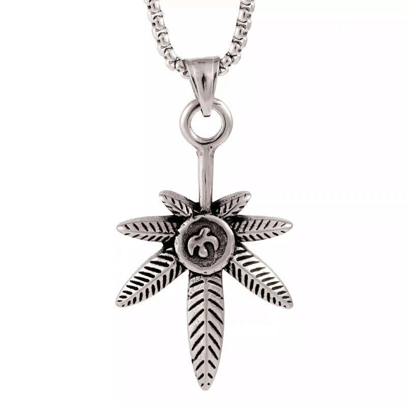 LEAF OF LIFE - Pure Titanium Steel Pendant with 24inch Round Box Chain for Men & Boys - Image 3
