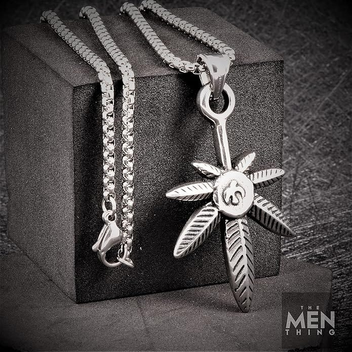 LEAF OF LIFE - Pure Titanium Steel Pendant with 24inch Round Box Chain for Men & Boys - Image 5