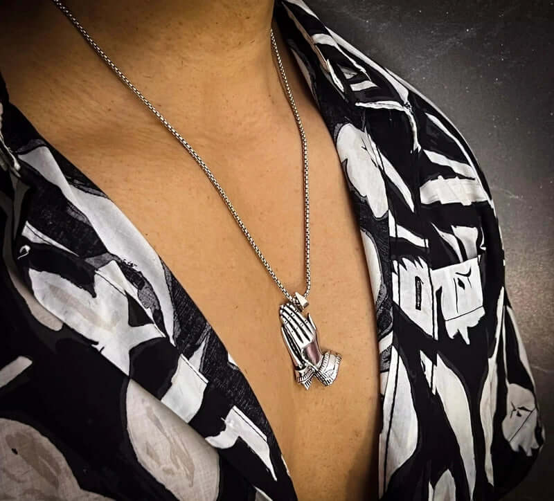 APPLAUD - Alloy Pendant with Stainless Steel 24inch Round Box Chain, Milan trending Style for Men & Boy - Image 6