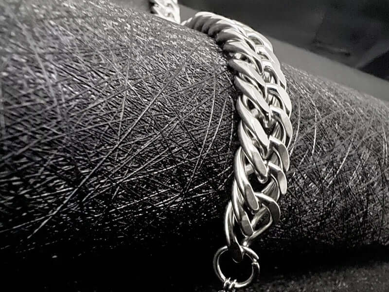 CUBON LINK FIGARO -  Pure Stainless Steel Bracelet, American trending Style -Double rope for Men & Boy (8-9-10 Inch) - Image 4