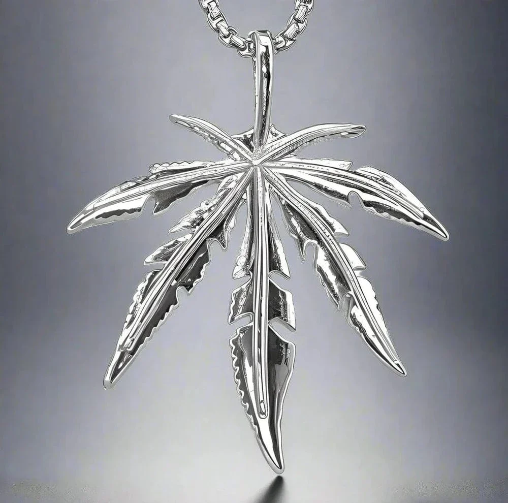 LEAFEN - Alloy Pendant with Stainless Steel 24inch Chain - Image 3