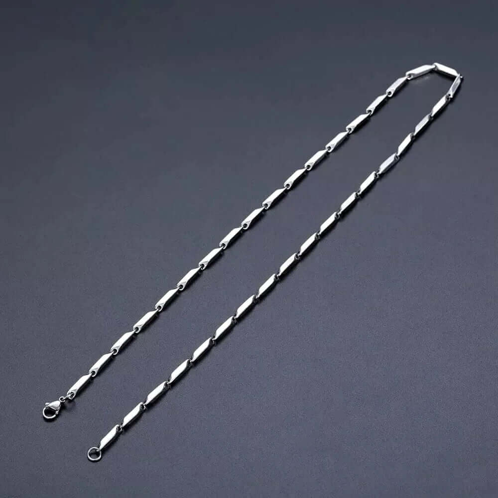 RICE CHAIN - Pure Stainless Steel 24inch - European Trending Style - Necklace for Men & Boy - Image 5