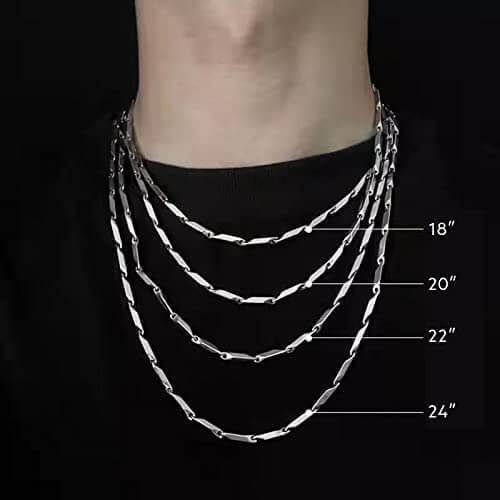 RICE CHAIN - Pure Stainless Steel 24inch - European Trending Style - Necklace for Men & Boy - Image 6