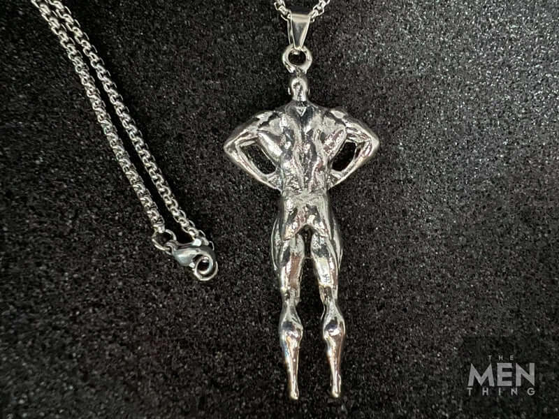 STRONG ME -  Alloy Pendant with Pure Stainless Steel  24inch Round Box Chain, American trending Style for Men & Boy - Image 6