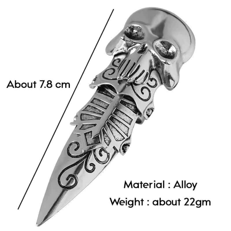 OCTOPOW- Full Finger Adjustable Knuckle Ring - Gothic Octopus King Rules - Image 5