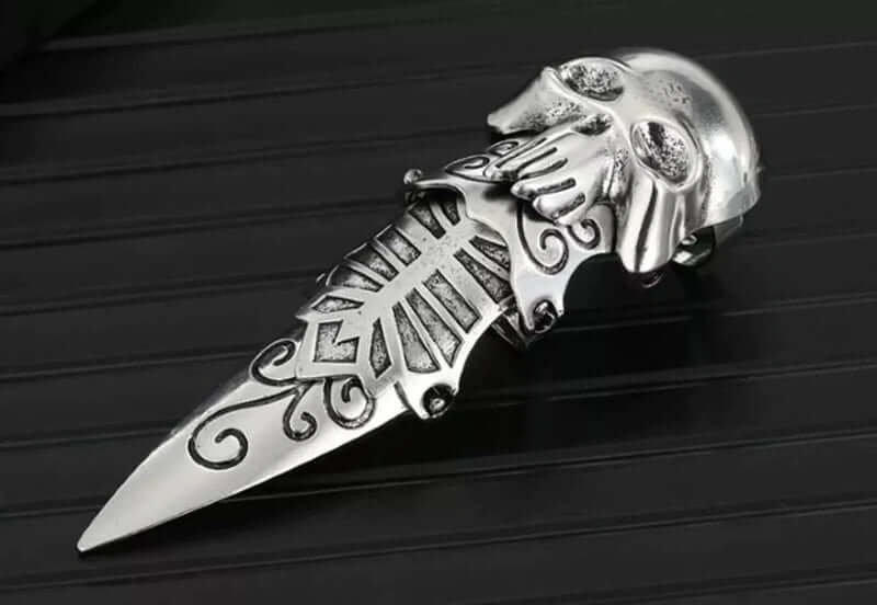 OCTOPOW- Full Finger Adjustable Knuckle Ring - Gothic Octopus King Rules - Image 9