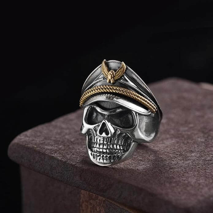 CAPTAIN SKULL - Pure Titanium Steel Ring - Luxury Collection (Size : 17,22,25) - Image 5