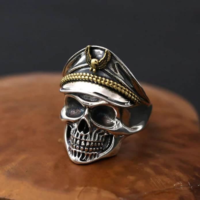 CAPTAIN SKULL - Pure Titanium Steel Ring - Luxury Collection (Size : 17,22,25) - Image 6